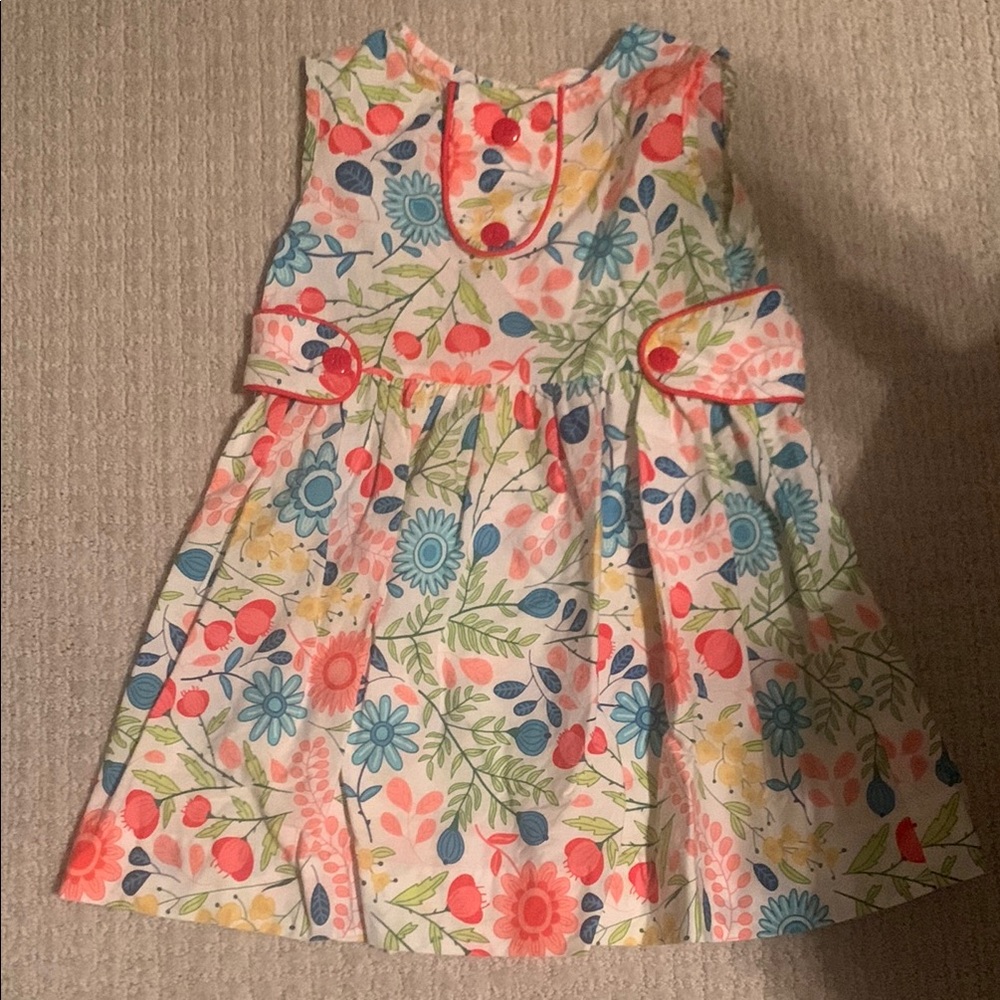 Bella Bliss Pink Pleated Sundress Flutter Sleeves